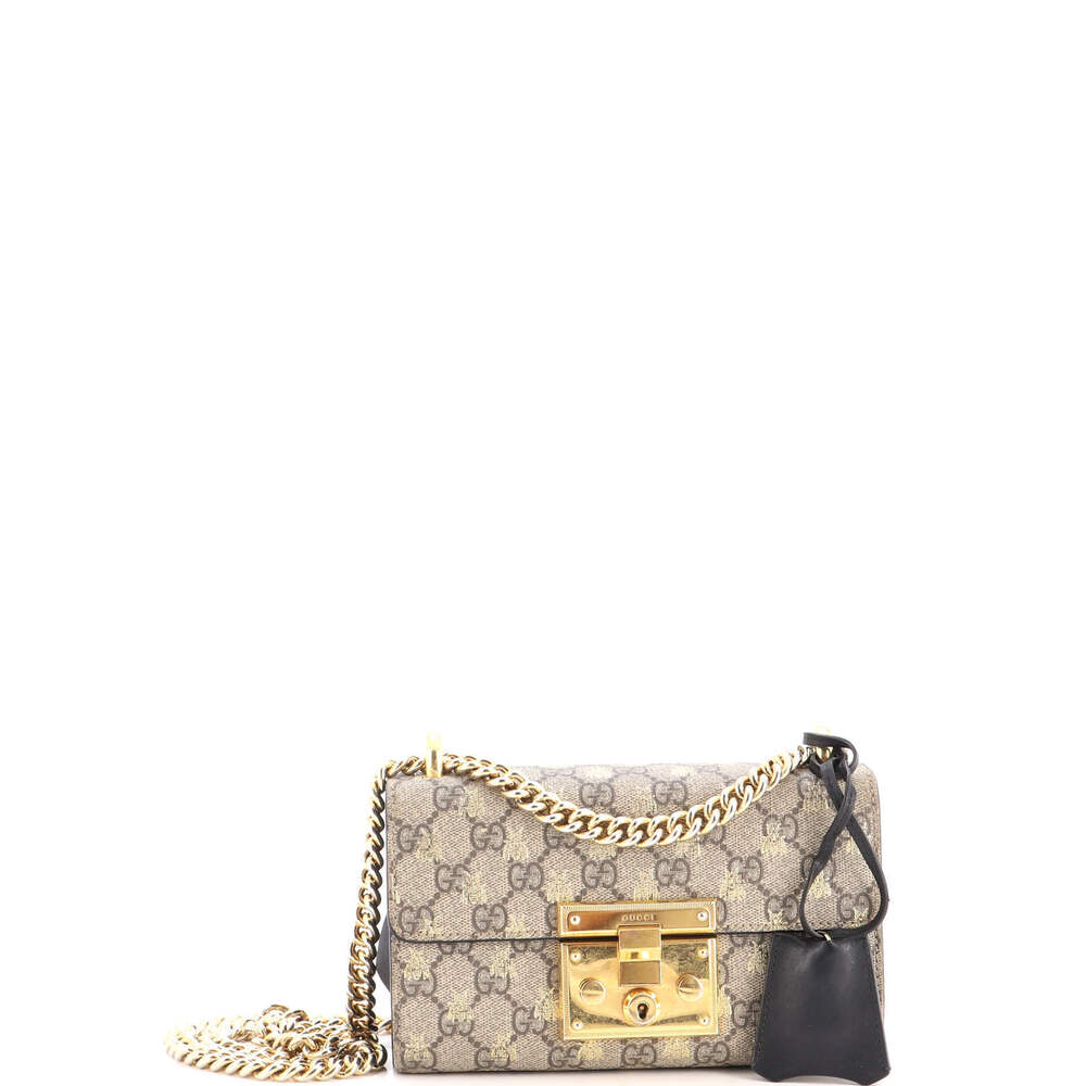 Gucci Small Padlock Shoulder Bag Printed GG Coated Canvas